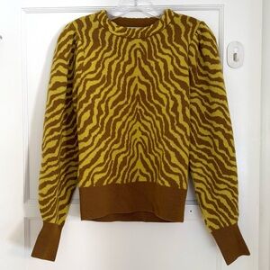 Ulla Johnson Animal Print Sweater Size P
